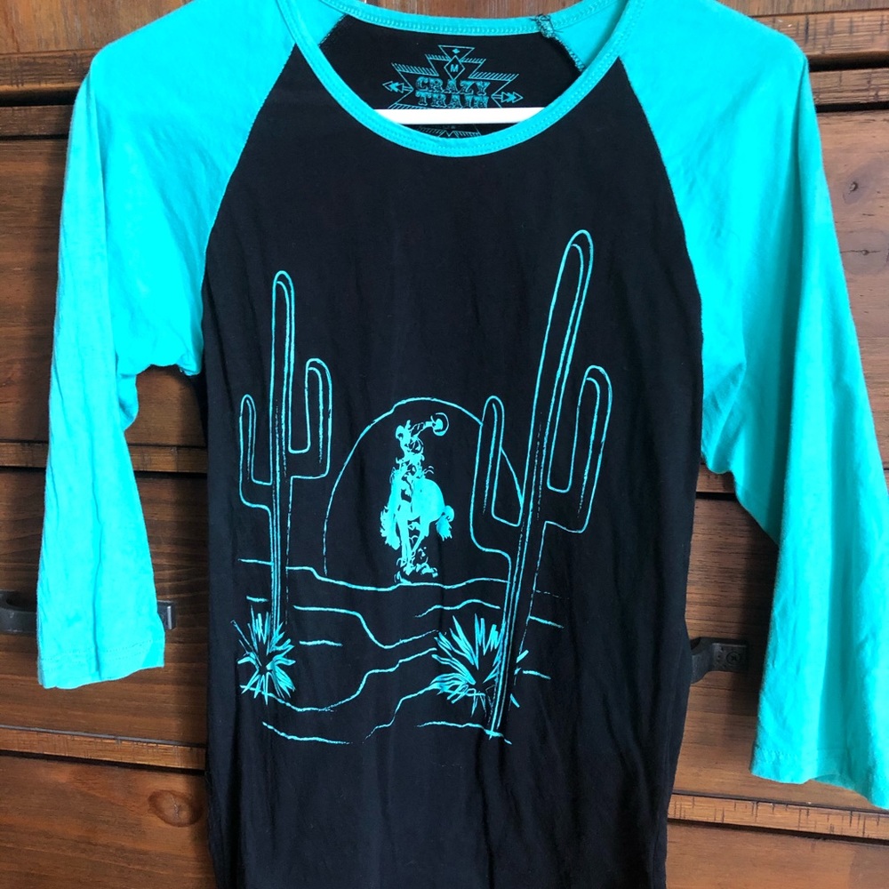 Crazy Train Medium Baseball Tee